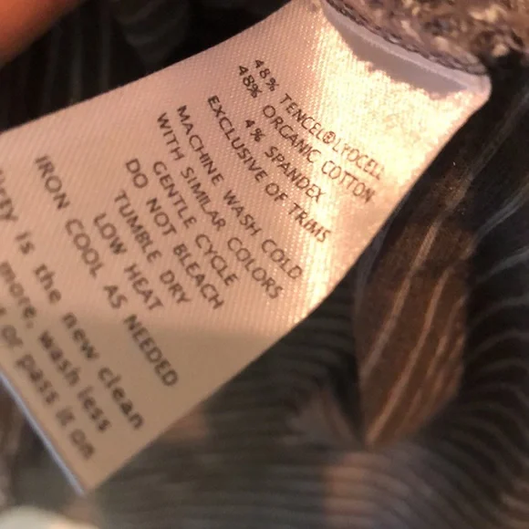 Toad & Co Chaka Skirt in Grey White Stripe Organic Cotton Tencel Size XS - Picture 9 of 9